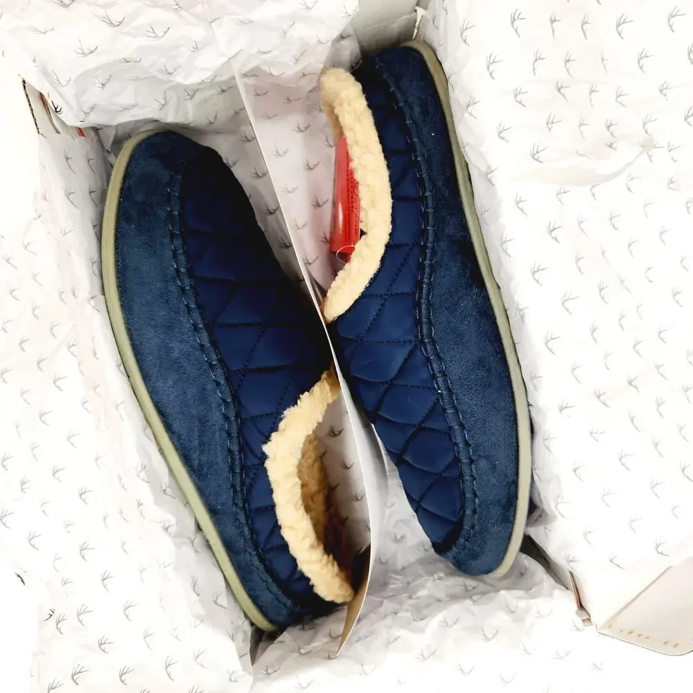 Deer Stags Men's Navy Alma Cushioned Indoor/Outdoor Clog Slippers Size 9M